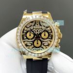 FH Factory Swiss 4131 Copy Rolex Gold Tiger Eye Daytona Gain Weight Oysterflex Watch 